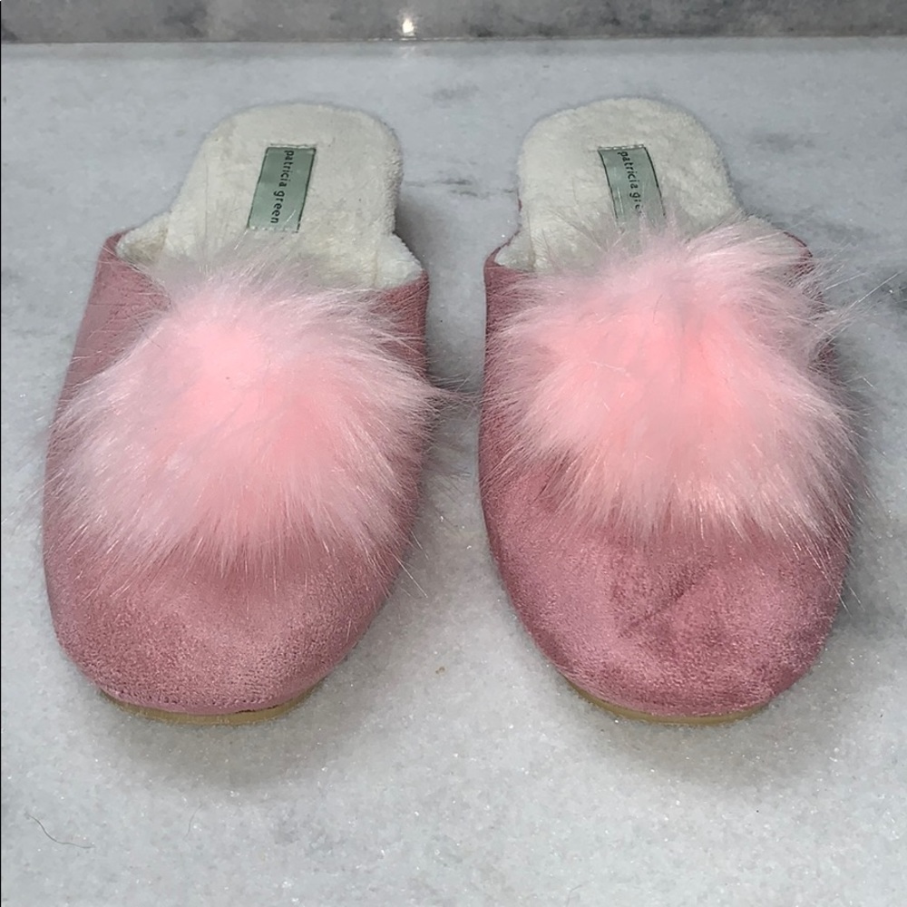 Patricia Green pretty pouf slippers sz 8